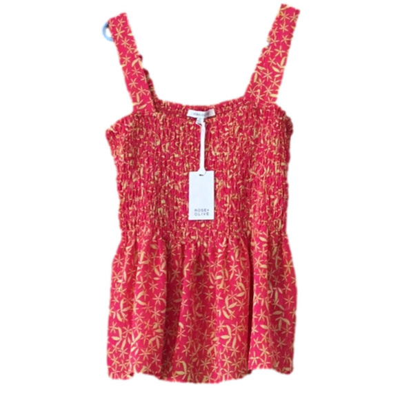 Rose & Olive Tops - Rose and Olive ☀️nwt☀️ sleeveless top, women’s size medium. Fit and flare